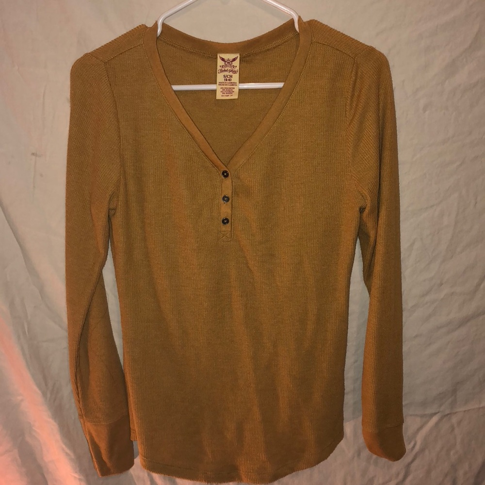 Long sleeve, mustard yellow